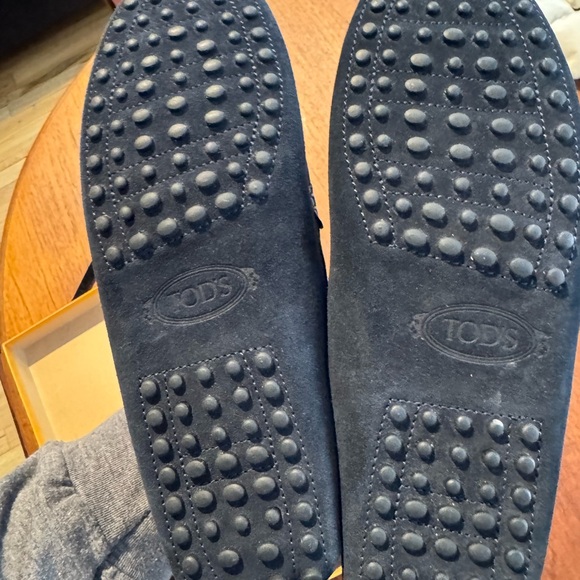 Tod\'s Dark Blue Suede Loafers main image 6